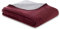 KK SHOPPING Versandhandel Klaus Kolodzie Doubleface Wohndecke Doppelseitige Kuscheldecke, 150 x 200 cm, rot-grau