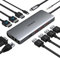 USB C Docking Station, Dockingstation Dual Monitor USB-C Hub mit 2 4K HDMI,VGA,3USB 3.1 10Gbps,2USB 2.0,Ethernet,100W PD,3.5mm Audio/Mic, Triple Display USB C Dock für MacBook air/pro,Dell,Lenovo,HP