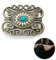 LIANCHEN Western Buckle Türkis Böhmische Gürtelschnalle Stein Gürtelschnalle Türkis Gürtelschnalle Vintage Indische Elemente Gürtelschnalle Wechsel für 38mm Gürtel, Damen und Herren (Golden 1)