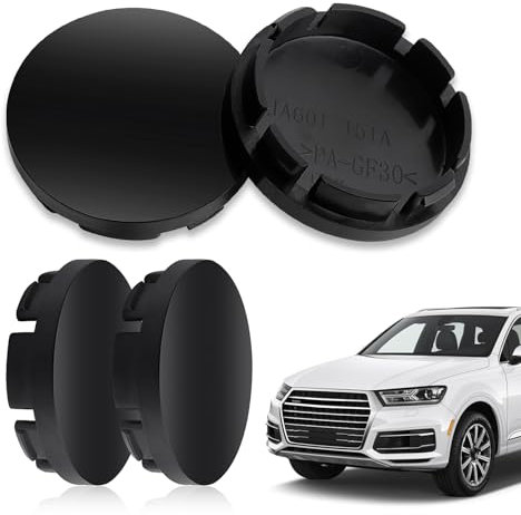 DesertBoy 4 Pièces Cache Moyeu, OD 56mm ID 53mm, Centre de Jante Capuchons, Plastique ABS Cache-Moyeu, Auto Cache Moyeux, Cache Moyeu Seat Universels, Jantes Enjoliveurs Accessoires pour Voitures