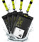 Peli 4 Pack Marine - IP68 Waterproof Phone Pouch (XL Size)-Floating Waterproof Phone Case For iPhone 16 Pro Max/iPhone 15 Pro/14 Pro/13/12/S25 - Detachable Lanyard - Black/Hi-Vis Yellow
