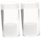 Holibanna 2Pièces Tubes De Stockage Plastique Pour Porte Transparent Avec Couvercle Pour Monnaies
