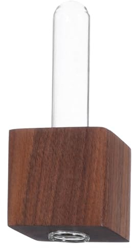 Abaodam Vase Magnétique pour Réfrigérateur Tube à Essai pour Fleurs Joli Pot Bois pour Cuisine Bureau