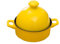 HAJHI 1,3L Plat Tajine Céramique Cuisson Lente Tajine Marocain Double Poignées pour Cuisson à Feu Vif Gaz avec Couvercle Usage Domestique Amateurs de Cuisine(Jaune)