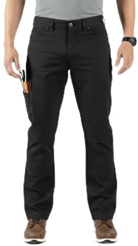 Unbreakable Reflex Stretch Men's Work Trousers Multi Pocket Cargo Trousers | Multi-directional stretch cotton work trousers with reinforced inner seams, four pockets and an industrial-grade zip