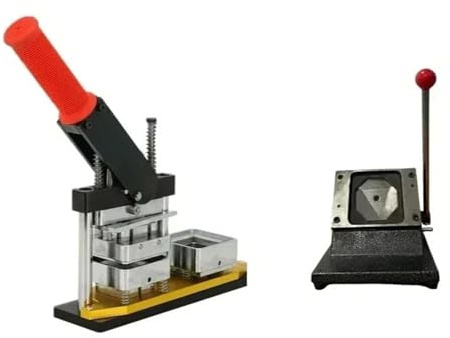 pin button badge diy Square Fridge Magnet Making Machine Kit One Machine+Cutter+100pcs materials set