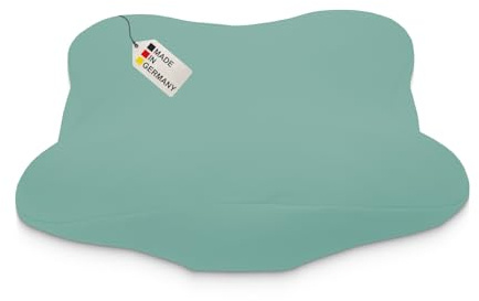 DUKAL | Bezug für Derila (Ergo) Memory Foam Kopfkissen | 36 x 54 cm | aus hochwertigem DOPPEL-Jersey | 100% Baumwolle | Farbe: Jade