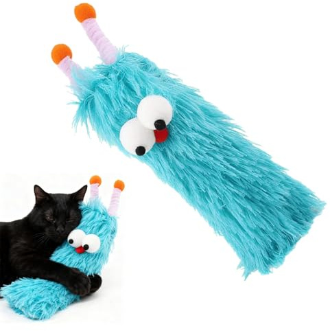nuneoeuo 1 PCS Catnip Toys for Cats, Cat Toys Interactive for Indoor Cats Funny and Cute Pillows, Interactive Pillow Bite Resistant Plush Monster Kitten Toy for Cat Indoor Play