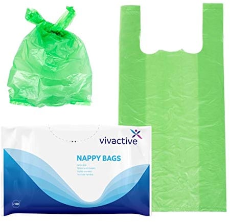 Case Saver 2X Extra Large Incontinence Nappy Disposal Bags - 100 Pack