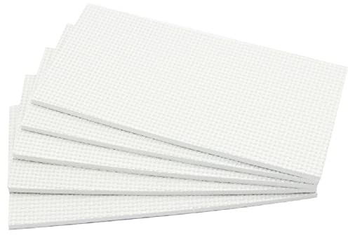 Hettich Paneles Grande Recorte de Patin EVA Autoadhesivo (1x5 Piezas) Patines Goma Adhesivo Almohadillas de Caucho 49523 para Muebles Proteger Antideslizante 200x100mm Rectángulo Blanco