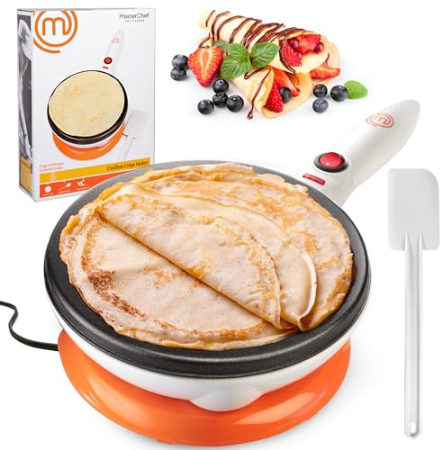 MasterChef Cordless Crepe Maker w Nonstick Dipping Plate plus Electric Base