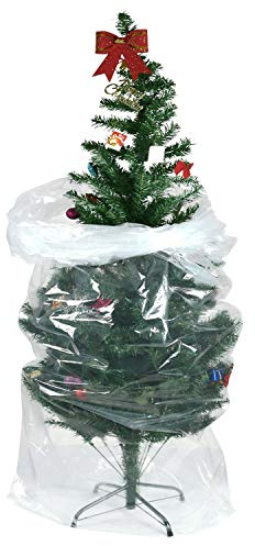 TUPARKA 110 x 31.5 Large Poly Christmas Tree Storage Bag for 7' Tree