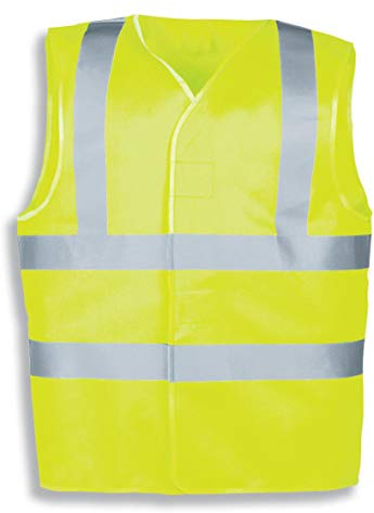 Uvex Protection Flash Arbeitsweste - Warngelbe Unisex-Sicherheitsweste - Mit Klettverschluss XXL