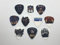 Picks Gitarrenplektren-Set - Echte Gitarrenplektren - 10 Stck, verschiedene Designs - Ideal fr Akustik-, E- und Bassgitarren - Mittlere Dicke