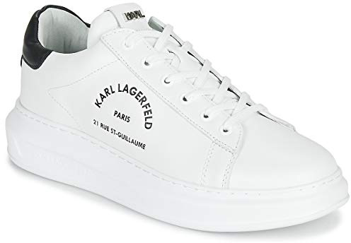 KARL LAGERFELD Herren Kapri Tennisschuhe Sneaker Weiß 44 EU