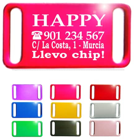 Ibera gifts - Hundemarke mit Gravur und personalisierte Hundemarke zur direkten Befestigung am Halsband für mittelgroße bis große Hunde und Katzen