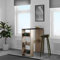 TemaHome Bartisch Gavarnie, Particle Board, Eiche und Schwarz, 94 x 40 x 101 cm (B x T x H)