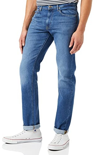 Lee Herren Daren Zip Fly Jeans, Dark Freeport, 32W / 30L EU