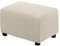 BXFUL Ottomane Schonbezug, Rechteckig Hocker Jacquard, Quadratisch hockerbezug, Hocker Husse für Fußhocker, Hocker Protector Waschbar Überzug hockerabdeckung (X-Large,Beige)