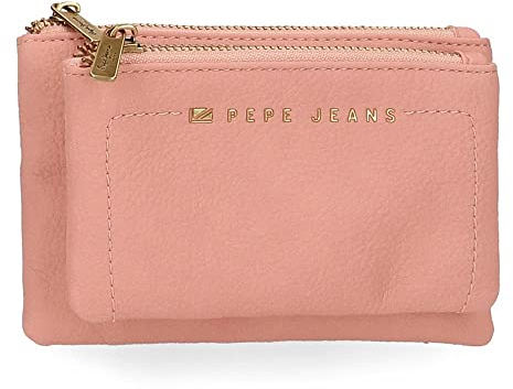 Pepe Jeans Diane Geldbörse Kulturtasche Rosa 17x9x2 cm Kunstleder