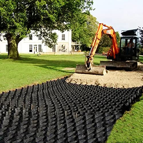 Stabilisateur de Gravier Géogrille Pour Mur De Soutènement, Stabilisateur De Sol, De Gravier, De Gravier Pour Véhicules Légers, Pavé Perméable En Nid D'abeille De 5 Cm D'épaisseur Pour Allée De Jardin