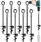 Trampolin Bodenanker Set von 8, Heavy Duty Trampolin Anchor Kit für Zelte, Schaukeln, Vordächer, Metall Trampolin Anchor Kit starken Wind