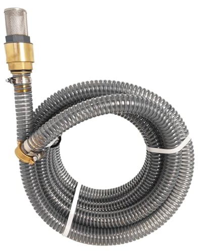 Tuyau D'aspiration Pompe 1 Garden Jet Long. 10m Diamètre 25mm - Embout Laiton