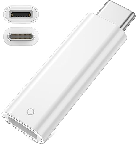Adaptador USB C Bluetooth para Apple Pencil 1st Gen,USB C a Lightning Adaptadores Macho a Hembra Adaptador de Carga Adaptador de Cable Tipo C a Lightning Conector Adaptador de Carga para iPad 10th Gen
