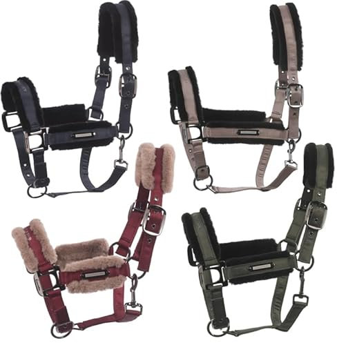 Cavallo CAVALJANY Halfter Pferdehafter, Größe:Warmblut extra groß, Farbe:warm Sand
