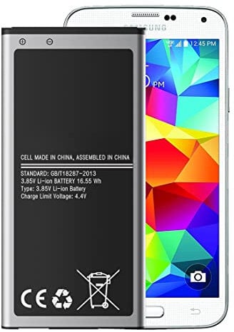 [4300mAh] Galaxy S5 Battery, (2023 New Upgraded) Battery Replacement for Samsung Galaxy S5 EB-BG900BBE EB-BG900 SM-G900F