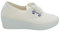 Aerobic CORDÓN JAVER Playera DE Mujer Lona Blanco Zapatilla CUÑA Alta (Blanco, 39)