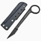 Joa Petit couteau de poche tranchant en métal - Portable - Couteau fixe - Couteau d'extérieur - Noir - Couteau de ceinture - Couteau de chasse - Lame fixe - Trou de couteau