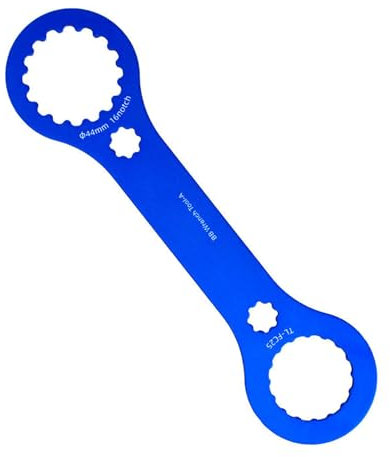 Fahrrad BB Schraubenschlüssel Werkzeug, DUB Achsenschlüssel Mountainbike Fahrradschlüssel Reparaturwerkzeug 44mm 16 Kerbe 46mm 24 Kerbe Tretlager Kurbelgarnitur Entfernung Werkzeug (Tool-A+B)