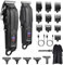 CkeyiN Pro Tagliacapelli Uomo Professionale e Tagliabordi Kit, USB Ricaricabile Tagliacapelli Senza Filo con Display LCD per Kit Taglia Capelli e Regolabarba Barbiere/Salone