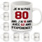 Je n'ai pas 80 ans. J'ai 18 ans avec 62 ans d'expérience Tasses rigolotes pour 80 ans Cadeaux d'anniversaire rigolos Mug pour 80 ans Femmes Hommes Famille Amis Tasse à café Joyeux Anniversaire (80-b)