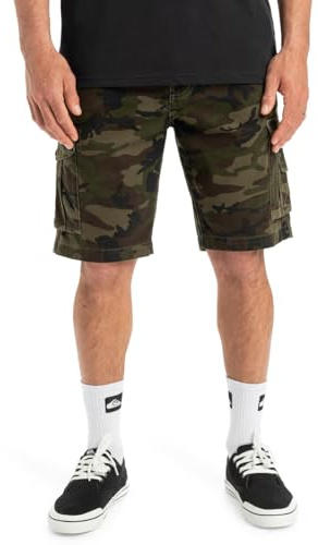 Quiksilver Herren Cargo Walk Shorts, Camouflage-Print Crucial Battle, 30 W