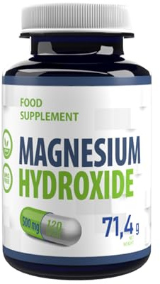 Hepatica Magnesiumhydroxid | 500mg | 120 Vegane Kapseln | Magnesium Hydroxide | GMP & Laborgeprüft