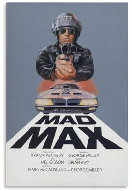 HKLOPUY Klassisches Filmposter Mad Max 2 Road Warrior, dekoratives Gemälde, Leinwand, Wandposter und Kunstdruck, moderne Familienschlafzimmer-Dekoration, Poster, 20 x 30 cm