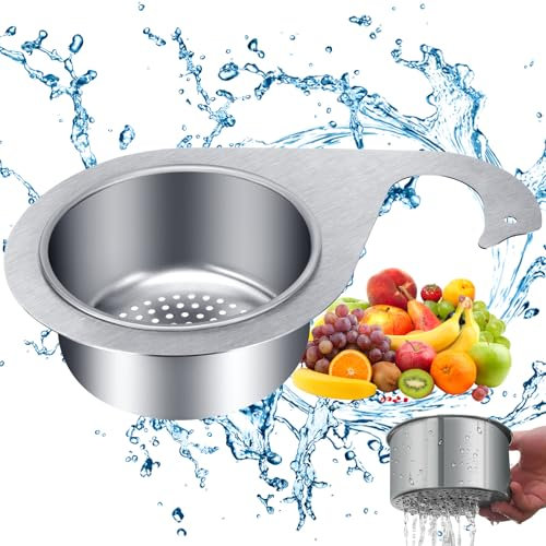 Sprifityy Siebkorb aus Edelstahl in Schwanenform,(11.1X5cm)Drain Strainer Kitchen Sink, Swan Drain Rack,Multi-functional Drain Basket, Zum Filtern Von Küchenabfällen Und Waschen Von Gemüse (A 1 Pack)