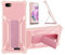 Aroepurt hülle Kompatibel Für Vortex PG65 Hülle Case Handyhülle Schutzhülle Cover [mit gehärtetem Glas-Screen-Protector] Hybrid [Folding Support Magnetic] [Frosted Anti-Fingerprint] Rosa