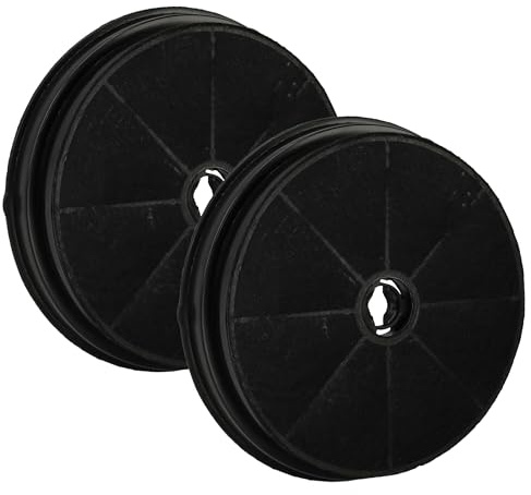 vhbw 2x Aktivkohlefilter kompatibel mit Hotpoint AG60TX-HA | AE90GY-HA, AE80GY-HA, AE60GY-HA, 7HSL6PWHRU-HA Dunstabzugshaube - 19 cm