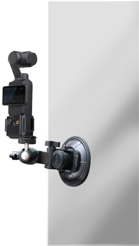 Lupholue Supporto a ventosa per auto, barca, parabrezza, finestrino, veicolo, action camera, Compatible with DJI Osmo Pocket 3