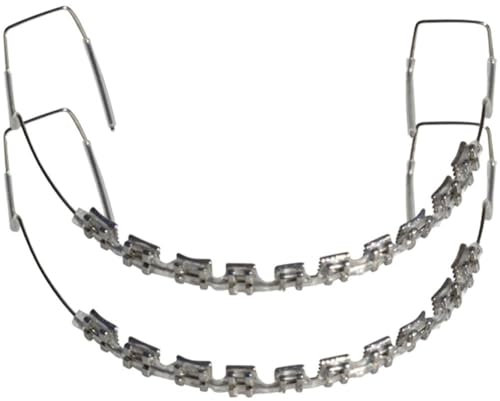 HiyyFloy Decoración Dental Temporal con Alambres De Metal, 10 Tipos De Soporte, Gancho De Soporte De Metal Colorido Y Ligaduras De Ortodoncia, Decoraciones Dentales