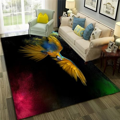 3D Gedruckter Teppich Wohnzimmer Schlafzimmer Teppich Home Room rutschfeste Yoga Bodenmatte Geburtstagsgeschenk Tiere Vögel - Polyester-Soft-Touch, 40 X 60 cm -81271060339