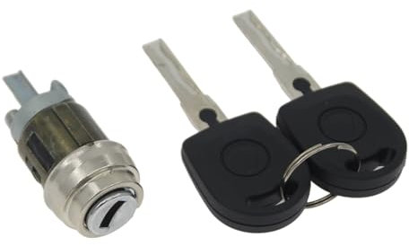 Zündschloss Starterschalter mit Schlüssel Ersatz Zündschloss-Schließzylinder-Schlüsselsatz/Passend for VW Polo 6N2 Seat Caddy Golf Cabriolet Lupo 3L TDI 6N0905855C 6N0905855D Auto Zündschalter Lock
