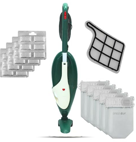 Scopa Elettrica Folletto VK135 – Aspirapolvere con Filo, Potente, Ricondizionato | Folletto Rigenerato VK 135 con 8 Anni di Forniture 100% Compatibili Incluse, Testato e Garantito 24 Mesi