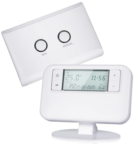 Wireless Programmable Thermostat - Adjust Indoor Temperature, Manage Heating Systems, Promote Energy Efficiency