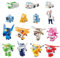 Super Wings Transform-a-Bots World Airport Crew - Serie 1 - Crew Sammelpackung - 15 Spielzeugfiguren - 5,1 cm Figuren