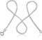 modabilé Erbskette Damen Halskette aus 925er Sterling Silber (50cm I 2mm breit) Silberkette 925 ohne Anhänger Echt Silberne Kette für Frauen Kurz