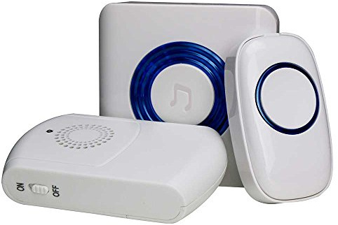 Flashing Doorbell With Portable Vibrating Pager